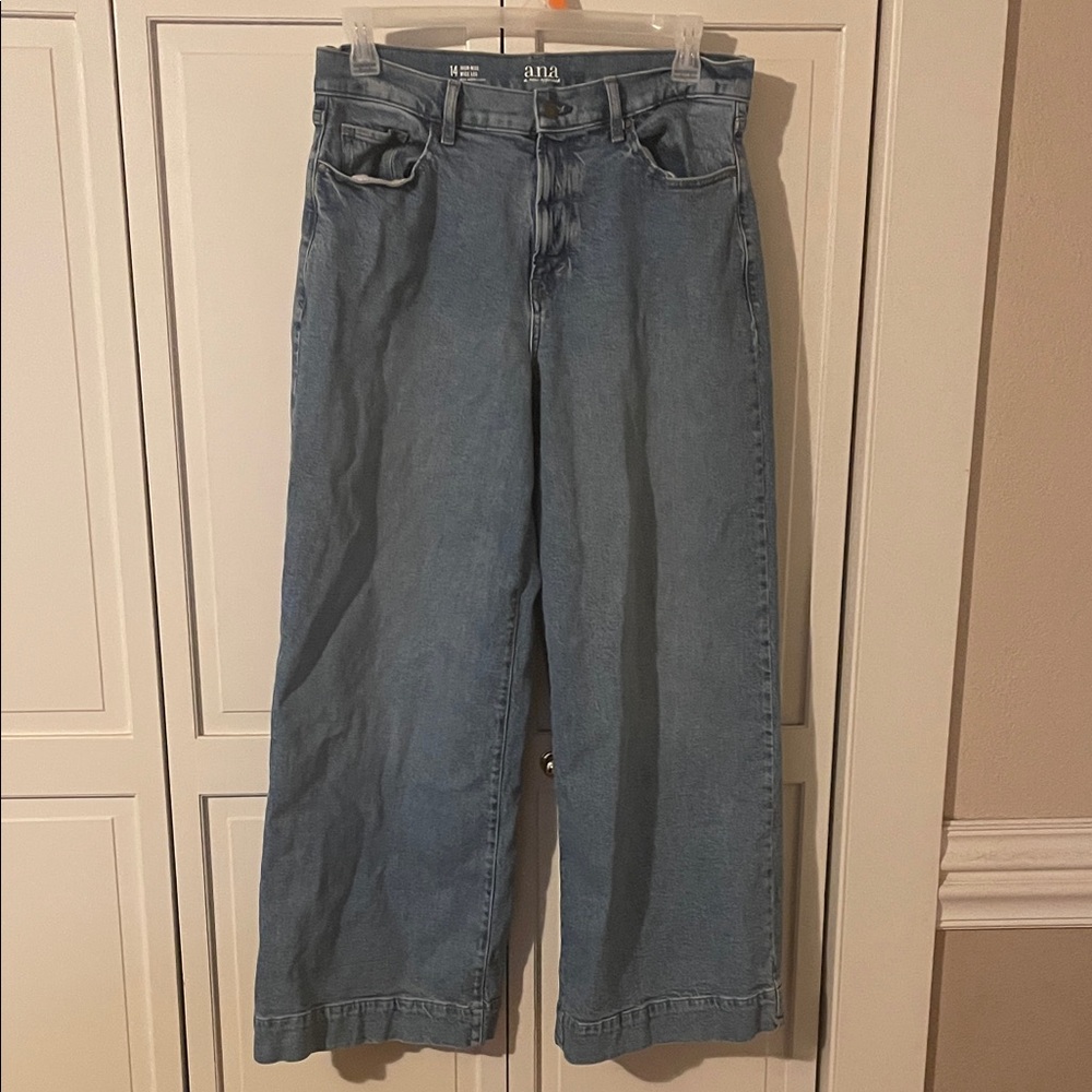 a.n.a High-Rise Blue Denim Jeans